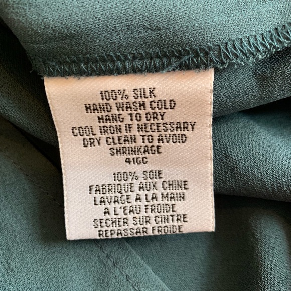 Eileen Fisher 100% Silk A-Line Midi Skirt - Picture 5 of 6